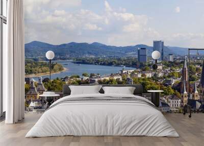 aerial of bonn, the former capital of germany Wall mural