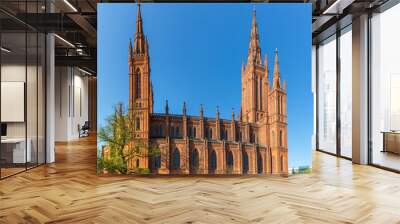 famous old market church in Wiesbaden Wall mural