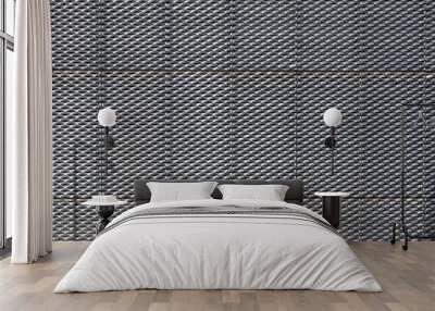 harmonic pattern of metal grid Wall mural