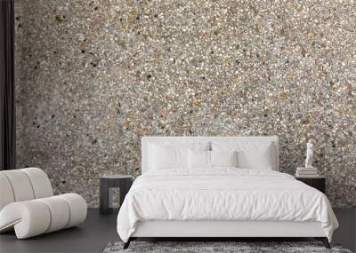 old concrete floor with small pieces of marble and natural stones Wall mural