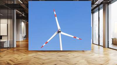 wind turbine under blue sky Wall mural