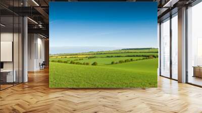 idyllic rural landscape, cotswolds uk Wall mural