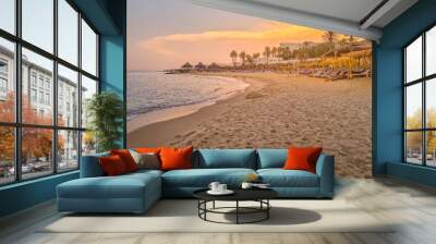 Landscape in a beach in Hammamet, Tunisia Wall mural