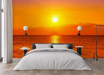 Ocean and sunset Wall mural