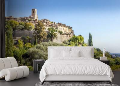 The famous village of Saint Paul de Vence, France Wall mural