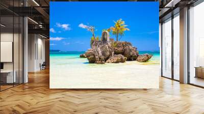 Willy's rock on island Boracay, Philippines Wall mural