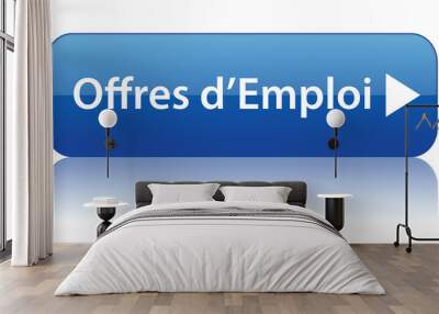 Bouton OFFRES D’EMPLOI (recherche candidature cv job carrières) Wall mural