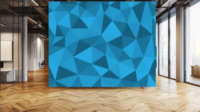 Seamless/Repeating Geometric Pattern (blue) Wall mural