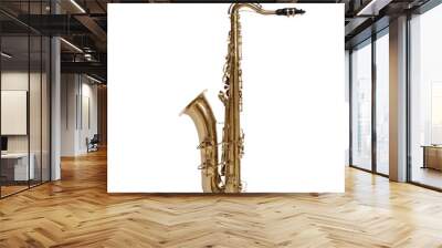 Vintage saxophone from the 1930's isolated. Wall mural