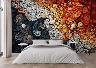 Neural Design Pattern Wall mural