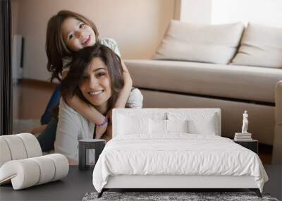 mom and daughter at home Wall mural