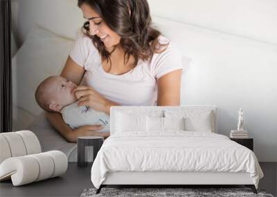 Mother with baby Wall mural