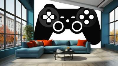 Gaming controller Silhouette vector, joystick icon silhouette Wall mural