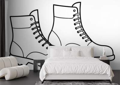 
Soldier Army Combat Boots Silhouette Vector, Combat Boot Silhouette

 Wall mural