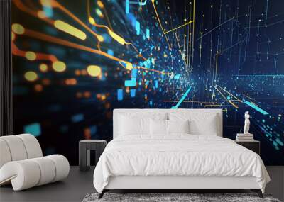 Abstract_Background_Business_Analyst-Ai-generated-image Wall mural