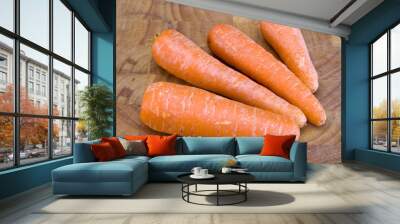 Organic Carrots Wall mural