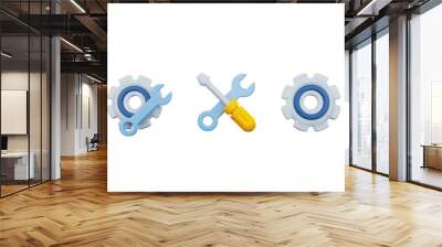 3d gear and gears Wall mural