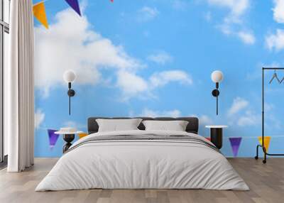 Bunting Wall mural