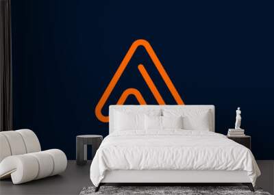 letter AF logo design abstract Wall mural