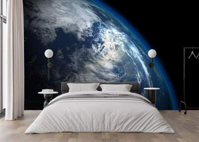 te beautyful planet earth, from the space Wall mural