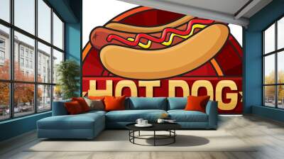 hot dog (design) Wall mural