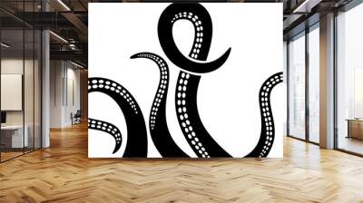 Octopus tentacles design - PNG illustration Wall mural