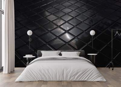 Distorted moonlight and darkness mosaic Wall mural