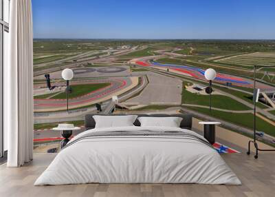 The race track at Circuit of The Americas in Austin, TX. Wall mural