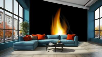 realistic burning match Wall mural