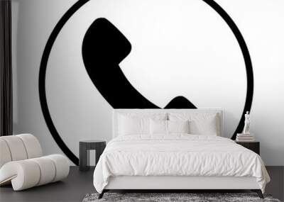 call phone icon,telephone icon vector design symbol Wall mural