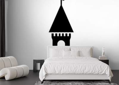 castle icon vector design symbol Wall mural