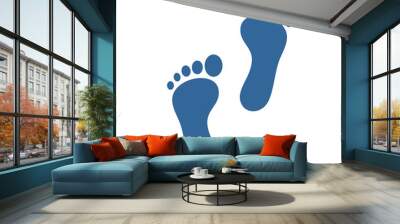 human footprint icon vector design symbol Wall mural