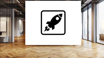 rocket icon vector design symbol Wall mural