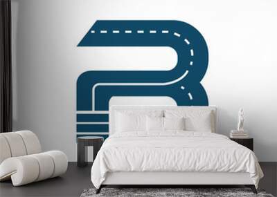 logo custome type b road modern Wall mural