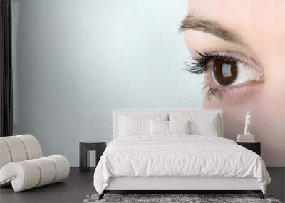 Woman eye Wall mural