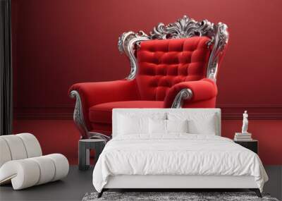 red leather armchair Wall mural