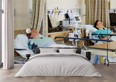 two patients in recovery room Wall mural