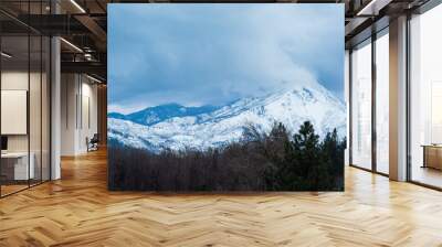 Leavenworth Washington blue Mountain Peaks  Wall mural