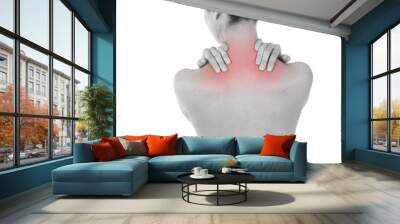 Trapezius and nape ache Wall mural