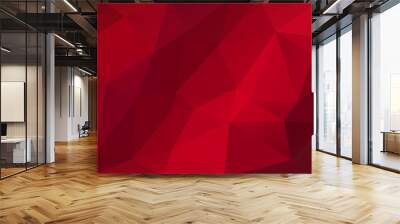 Red Abstract Background Triangular Triangle Vector Wall mural