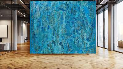 abstract blue wood canvas painting Wall mural