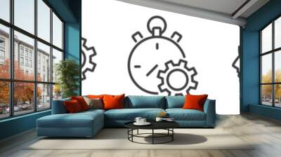 icon set process concept vector illustration Wall mural