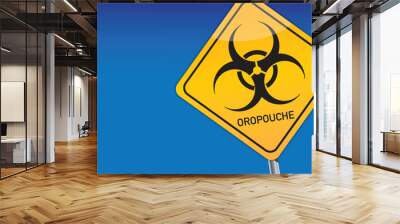 oropouche infection warning sign vector illustration Wall mural