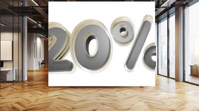 Exclusive Black Friday Deal: 20% Off This special offer is exclusively available on Black Friday. Enjoy a 20% discount with this 3D rendered promotion. Wall mural