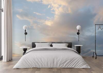 Beautiful sunset sky and cloud at twilight time Wall mural