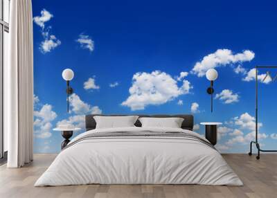 Panorama - Blue sky and white clouds Wall mural