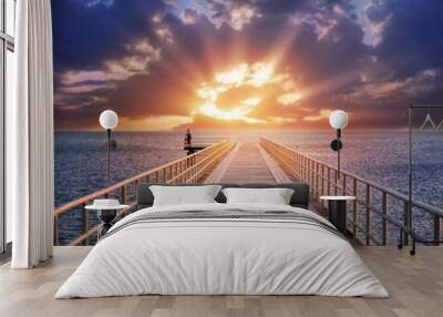 beautiful sunset Wall mural