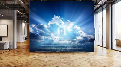 doors to paradise. the concept on religions and philosophical topics. Wall mural