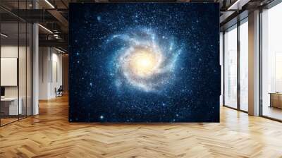 Panoramic view of the galaxy and star. Abstract space background. Elements of this image furnished by NASA. Wall mural