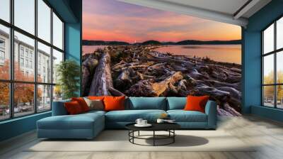 Whidbey Island Sunrise, Ben Ure Spit Wall mural